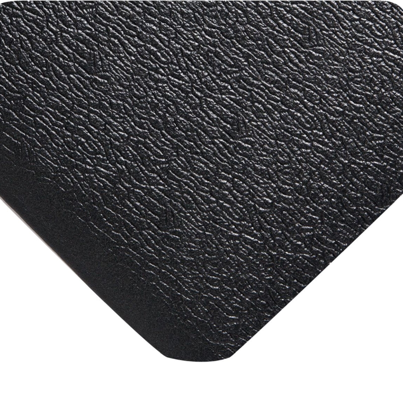 משטח דריכה ארגונומי נגד עייפות לתעשייה חלק שחור משטחי רצפה נגד עייפות