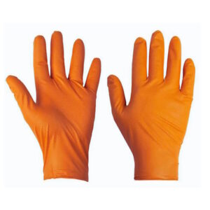 כפפות ניטריל כתומות מחוספסות